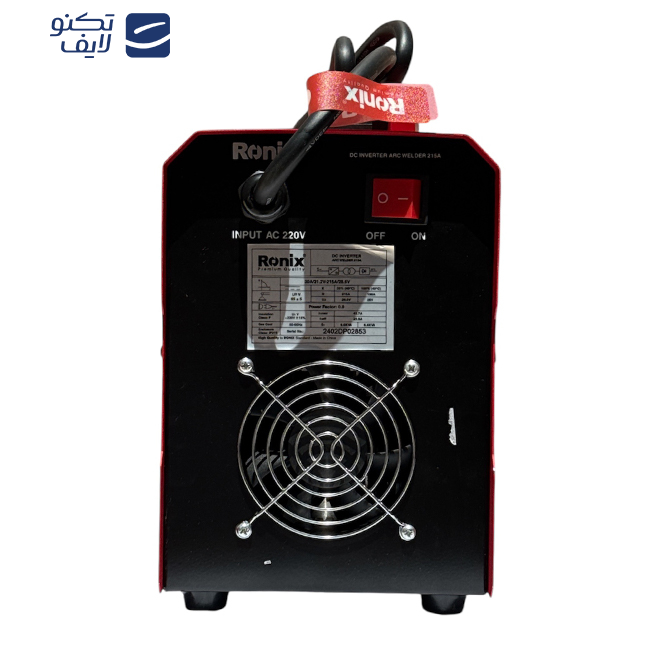 دستگاه جوش اینورتر 215 آمپر رونیکس مدل RH-4612 دستگاه جوش اینورتر 215 آمپر رونیکس مدل RH-4612