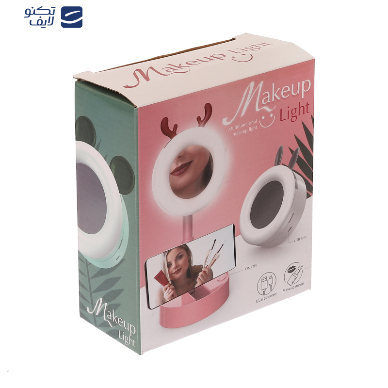 آینه آرایشی رینگلایتدار مدل NO.0838-4 آینه آرایشی رینگلایتدار مدل NO.0838-4