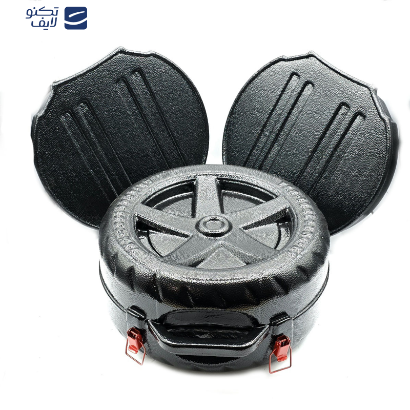 جعبه ابزار خودرو طرح تایر مدل دو طبقه سایز 40 سانتی متر