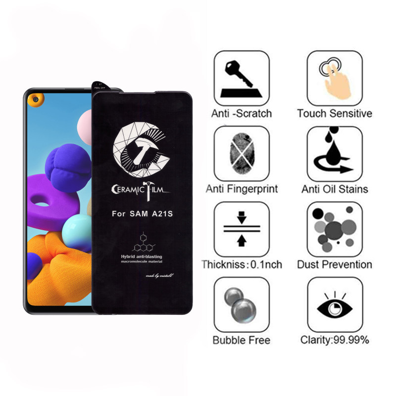 محافظ صفحه نمایش گوشی سامسونگ گلکسی A21s بوف مدل سرامیکی CF9 محافظ صفحه نمایش گوشی سامسونگ گلکسی A21s بوف مدل سرامیکی CF9