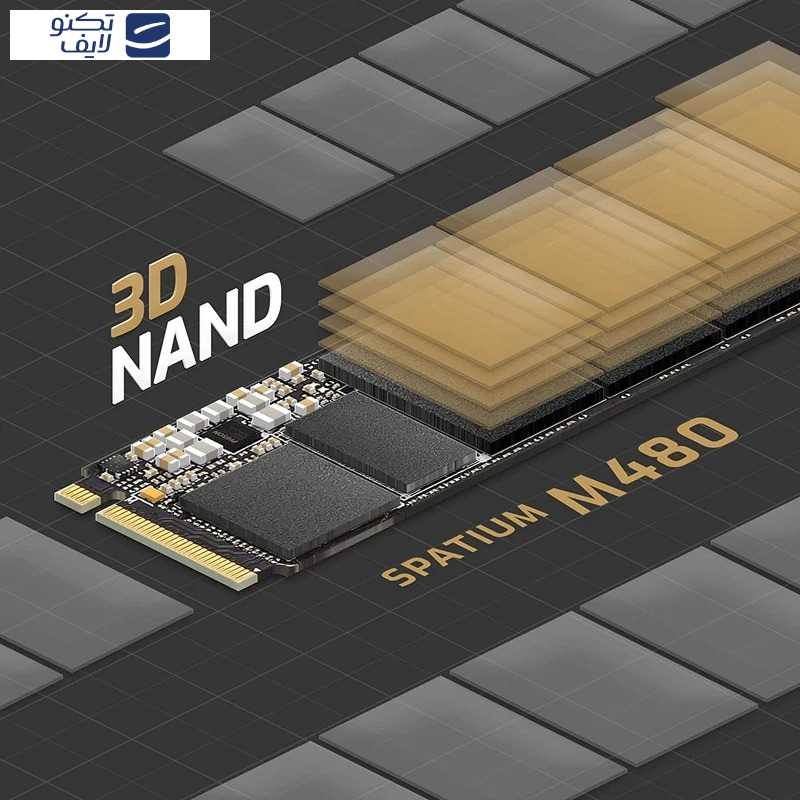 اس اس دی اینترنال ام اس آی مدل SPATIUM M480 PRO PCIe 4.0 NVMe M.2 ظرفیت دو ترابایت