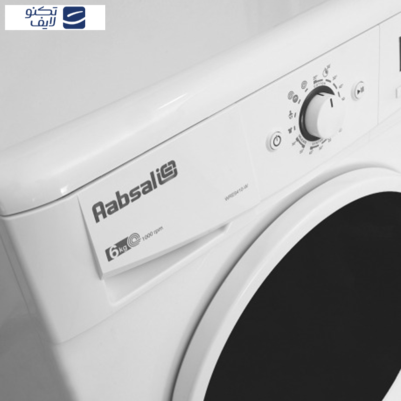 ماشین لباسشویی 6 کیلوگرم اتوماتیک آبسال مدل WRE6410-W