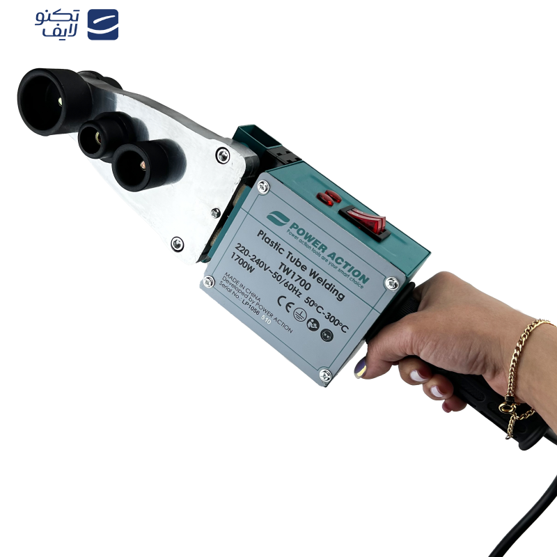 دستگاه جوش لوله پلیمری پاور اکشن مدل TW 1700 مجموعه 11 عددی دستگاه جوش لوله پلیمری پاور اکشن مدل TW 1700 مجموعه 11 عددی