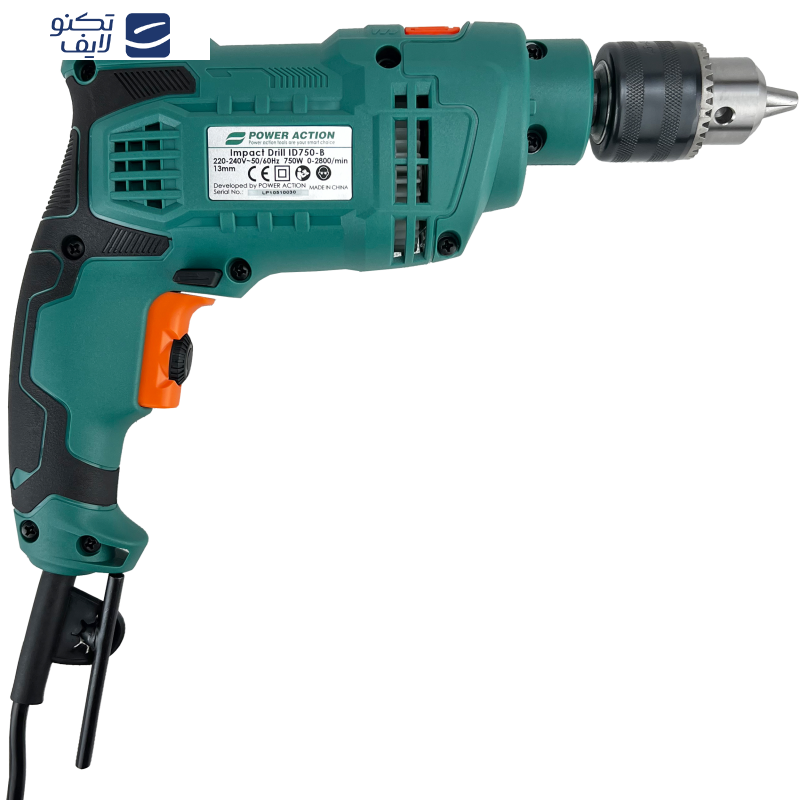 دریل چکشی پاور اکشن مدل ID 750-B مجموعه 28 عددی