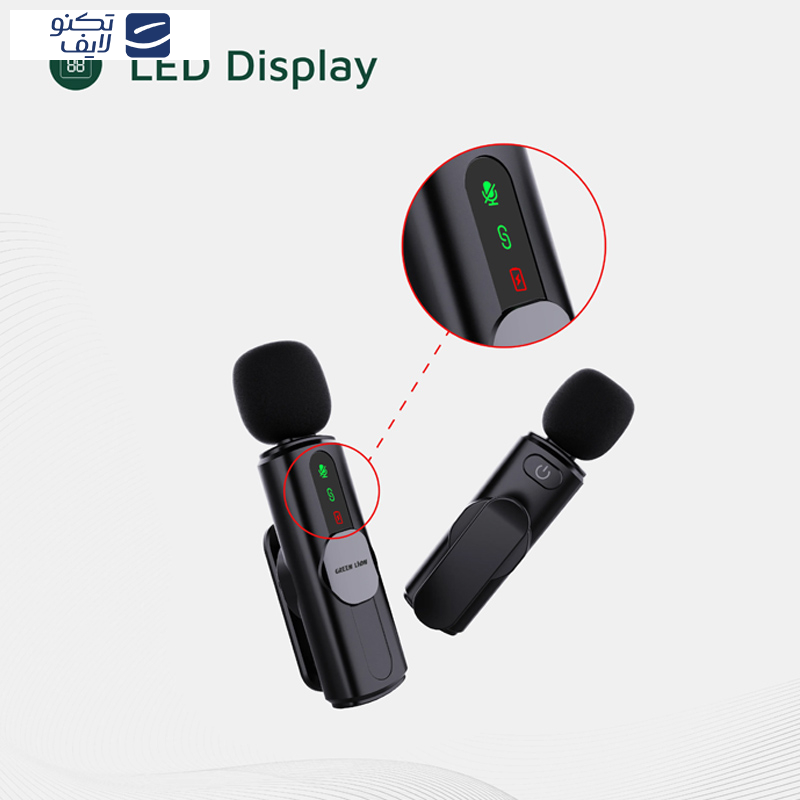 ست میکروفن بی سیم گرین لاین مدل GM-76X با درگاه اتصال USB-C/لایتنینگ/USB-A ست میکروفن بی سیم گرین لاین مدل GM-76X با درگاه اتصال USB-C/لایتنینگ/USB-A