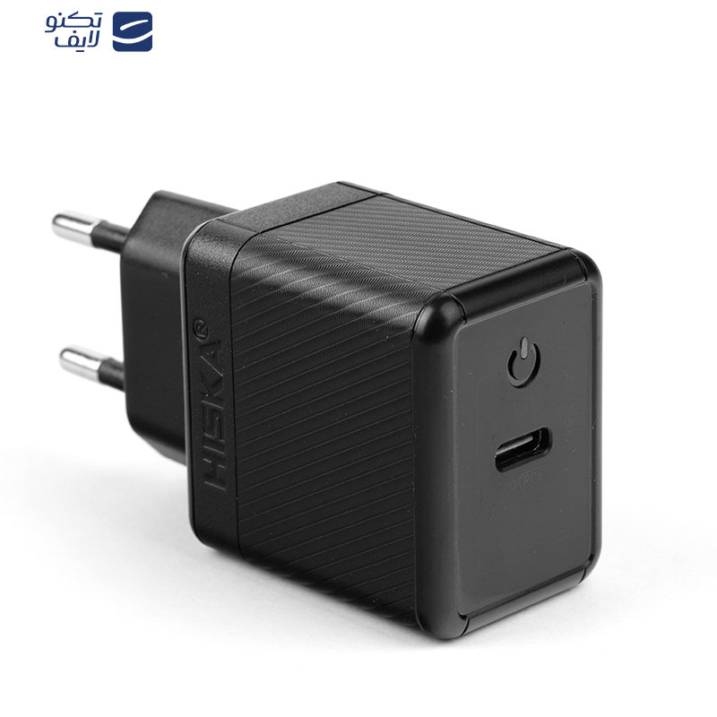شارژر دیواری 35 وات هیسکا مدل H-119GAN به همراه کابل تبدیل USB-C شارژر دیواری 35 وات هیسکا مدل H-119GAN به همراه کابل تبدیل USB-C