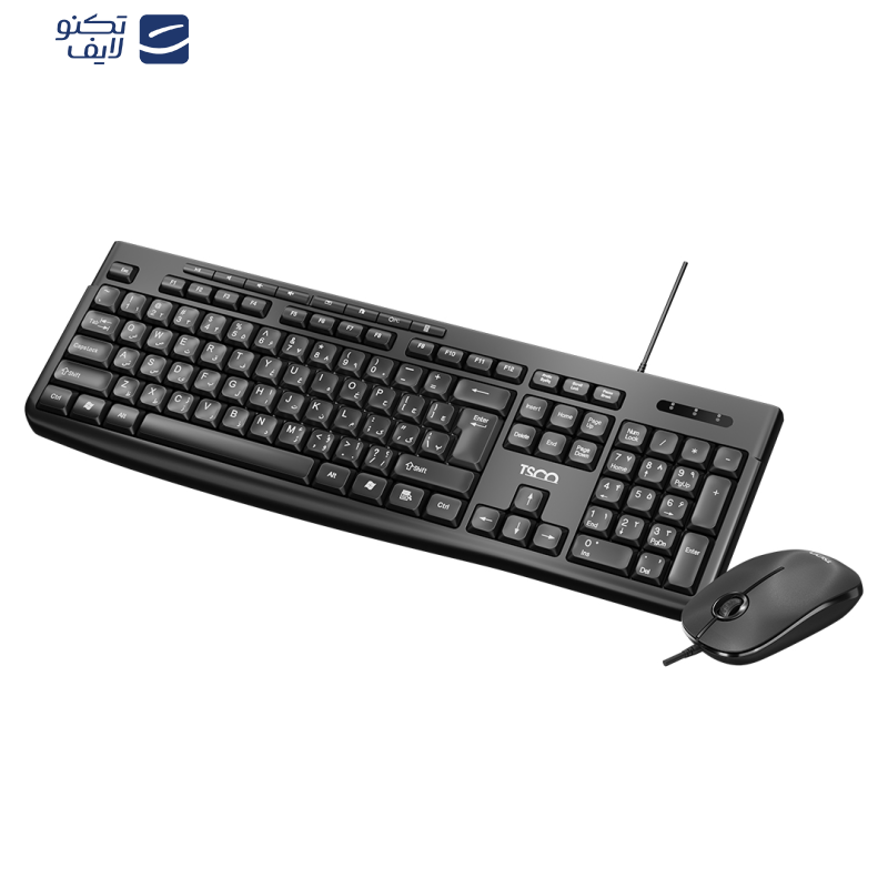 کیبورد و ماوس باسیم تسکو مدل TKM 8057 کیبورد و ماوس باسیم تسکو مدل TKM 8057