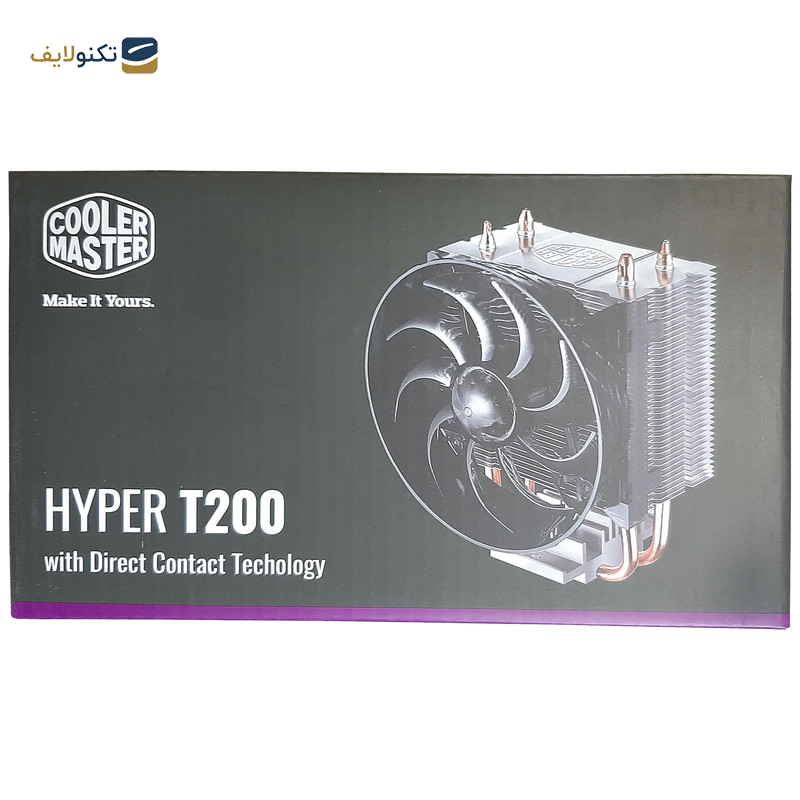 خنک کننده پردازنده کولر مستر مدل Hyper T200 خنک کننده پردازنده کولر مستر مدل Hyper T200