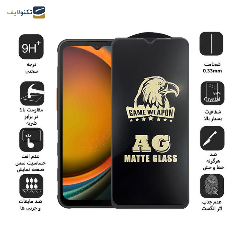 محافظ صفحه نمایش مات اپیکوی مدل  Weapon مناسب برای گوشی موبایل سامسونگ Galaxy A14 4G/5G /Xcover7 محافظ صفحه نمایش مات اپیکوی مدل  Weapon مناسب برای گوشی موبایل سامسونگ Galaxy A14 4G/5G /Xcover7
