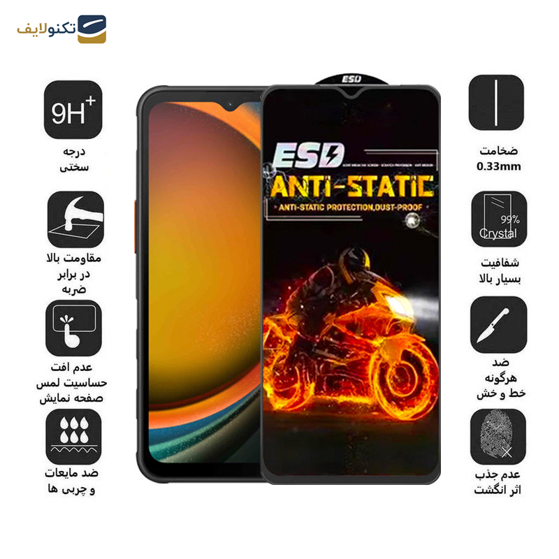 محافظ صفحه نمایش اپیکوی مدل Fiery-ESD مناسب برای گوشی موبایل سامسونگ Galaxy A14 4G/5G /Xcover7 محافظ صفحه نمایش اپیکوی مدل Fiery-ESD مناسب برای گوشی موبایل سامسونگ Galaxy A14 4G/5G /Xcover7