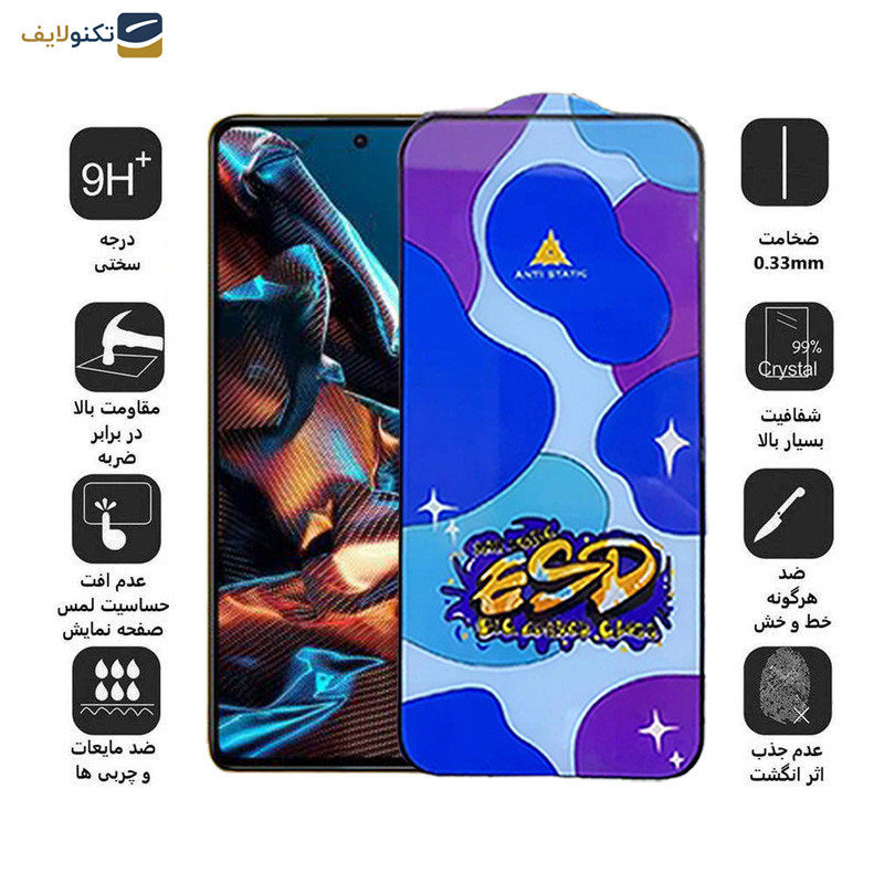 محافظ صفحه نمایش اپیکوی مدل Star ESD مناسب برای گوشی موبایل شیائومی Poco X5 Pro/Poco X5/Poco X4 Pro 5G/Poco X3 Pro/Poco X3 NFC/Poco X3  محافظ صفحه نمایش اپیکوی مدل Star ESD مناسب برای گوشی موبایل شیائومی Poco X5 Pro/Poco X5/Poco X4 Pro 5G/Poco X3 Pro/Poco X3 NFC/Poco X3
