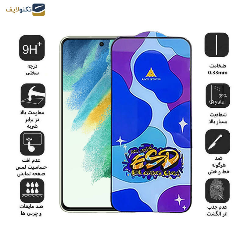 محافظ صفحه نمایش اپیکوی مدل Star ESD مناسب برای گوشی موبایل سامسونگ  Galaxy S21 FE 5G