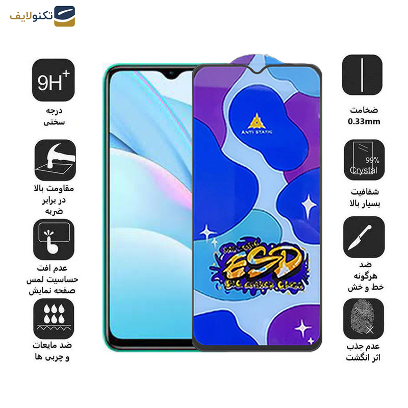 محافظ صفحه نمایش اپیکوی مدل Star ESD مناسب برای گوشی موبایل شیائومی Redmi Note 9 4G/Note 8 Pro/9 Prime 4G/9/9 Power 4G/10A  محافظ صفحه نمایش اپیکوی مدل Star ESD مناسب برای گوشی موبایل شیائومی Redmi Note 9 4G/Note 8 Pro/9 Prime 4G/9/9 Power 4G/10A