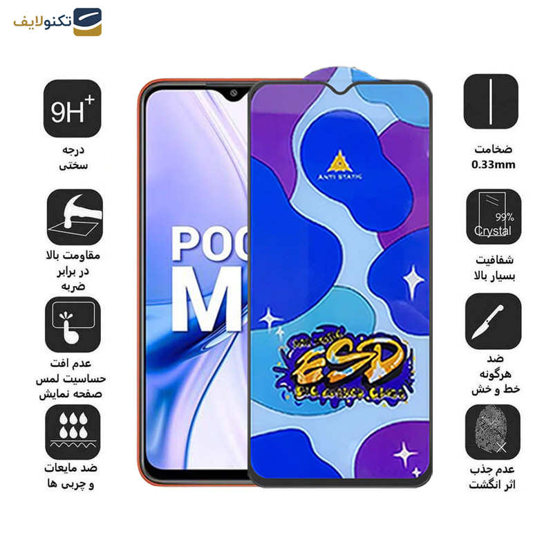 محافظ صفحه نمایش اپیکوی مدل Star ESD مناسب برای گوشی موبایل شیائومی Poco M3/Poco M2 Reloaded/Poco M2 4G  محافظ صفحه نمایش اپیکوی مدل Star ESD مناسب برای گوشی موبایل شیائومی Poco M3/Poco M2 Reloaded/Poco M2 4G