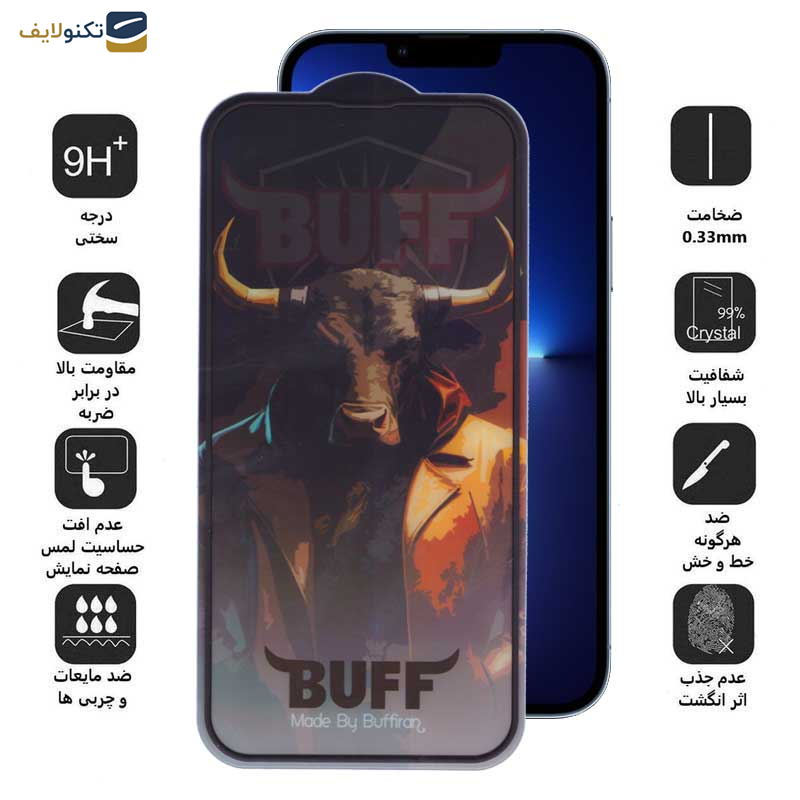 محافظ صفحه نمایش بوف مدل AirBag-Pro-G مناسب برای گوشی موبایل اپل iPhone 13 Pro Max / 14 Plus محافظ صفحه نمایش بوف مدل AirBag-Pro-G مناسب برای گوشی موبایل اپل iPhone 13 Pro Max / 14 Plus