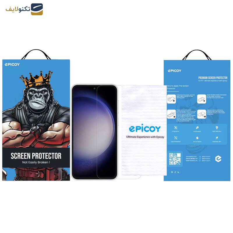 محافظ صفحه نمایش اِپیکوی مدل Clear Pro مناسب برای گوشی موبایل سامسونگ Galaxy S23 FE / A54 محافظ صفحه نمایش اِپیکوی مدل Clear Pro مناسب برای گوشی موبایل سامسونگ Galaxy S23 FE / A54