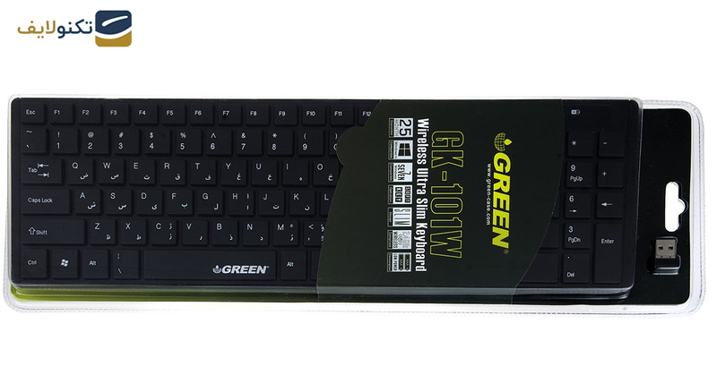 کیبورد بی سیم گرین مدل GK-101W با حروف فارسی
