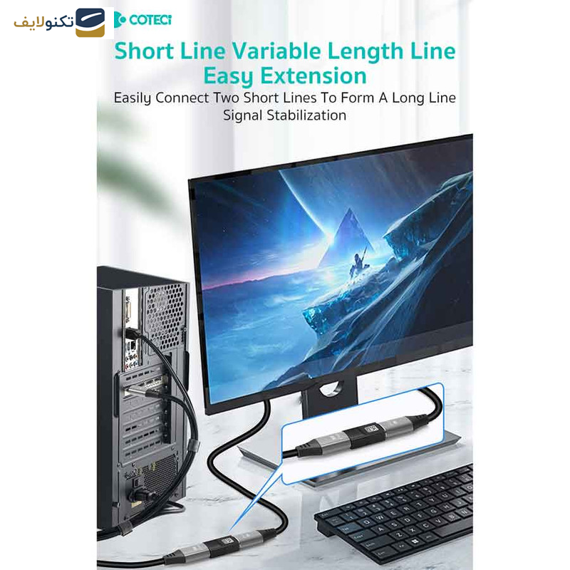 مبدل Display port کوتتسی مدل 87608 مبدل Display port کوتتسی مدل 87608