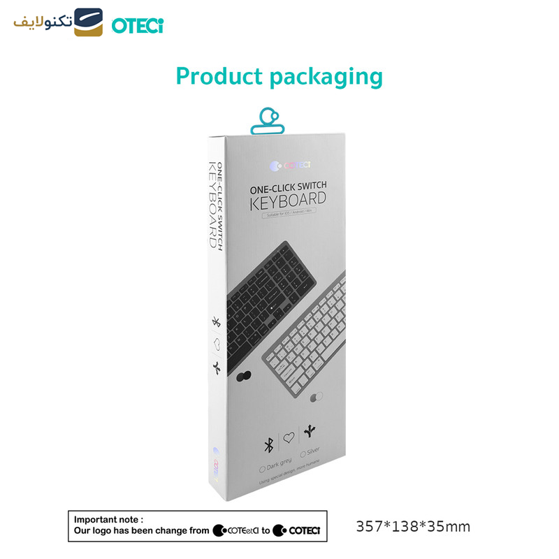 کیبورد بی سیم کوتتسی مدل 84007 کیبورد بی سیم کوتتسی مدل 84007