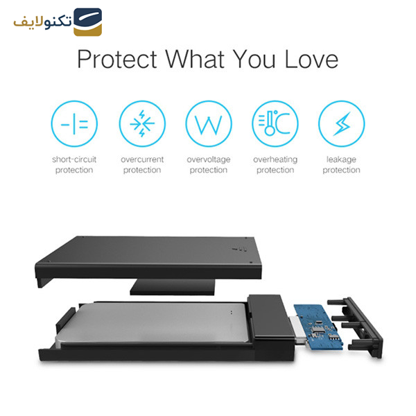 قاب هارد  2.5 اینچی یوگرین مدل US221-60735 قاب هارد  2.5 اینچی یوگرین مدل US221-60735