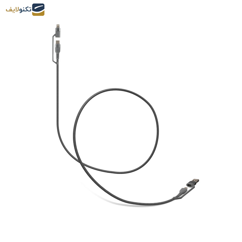 کابل تبدیل USB/USB-C به USB-C/لایتنینگ هترون مدل HC450P طول 1متر کابل تبدیل USB/USB-C به USB-C/لایتنینگ هترون مدل HC450P طول 1متر