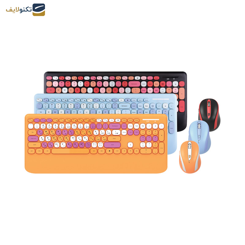 کیبورد و ماوس بی سیم هترون مدل HKCW350 کیبورد و ماوس بی سیم هترون مدل HKCW350