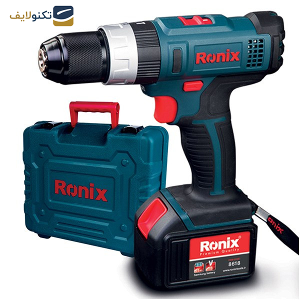 دریل پیچ گوشتی چکشی رونیکس مدل 8618 دریل پیچ گوشتی چکشی رونیکس مدل 8618