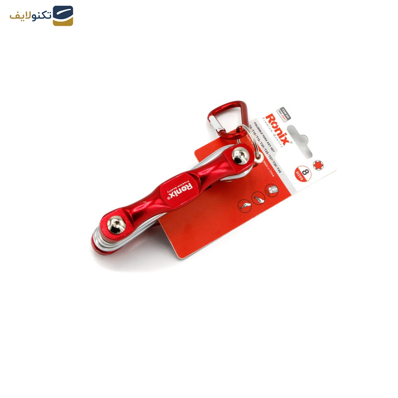 مجموعه 8 عددی آچار ستاره ای رونیکس مدل NIX-2041  مجموعه 8 عددی آچار ستاره ای رونیکس مدل NIX-2041