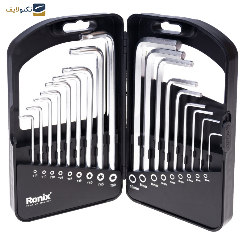 آچار آلن رونیکس مدل RH-2052 مجموعه 18 عددی آچار آلن رونیکس مدل RH-2052 مجموعه 18 عددی