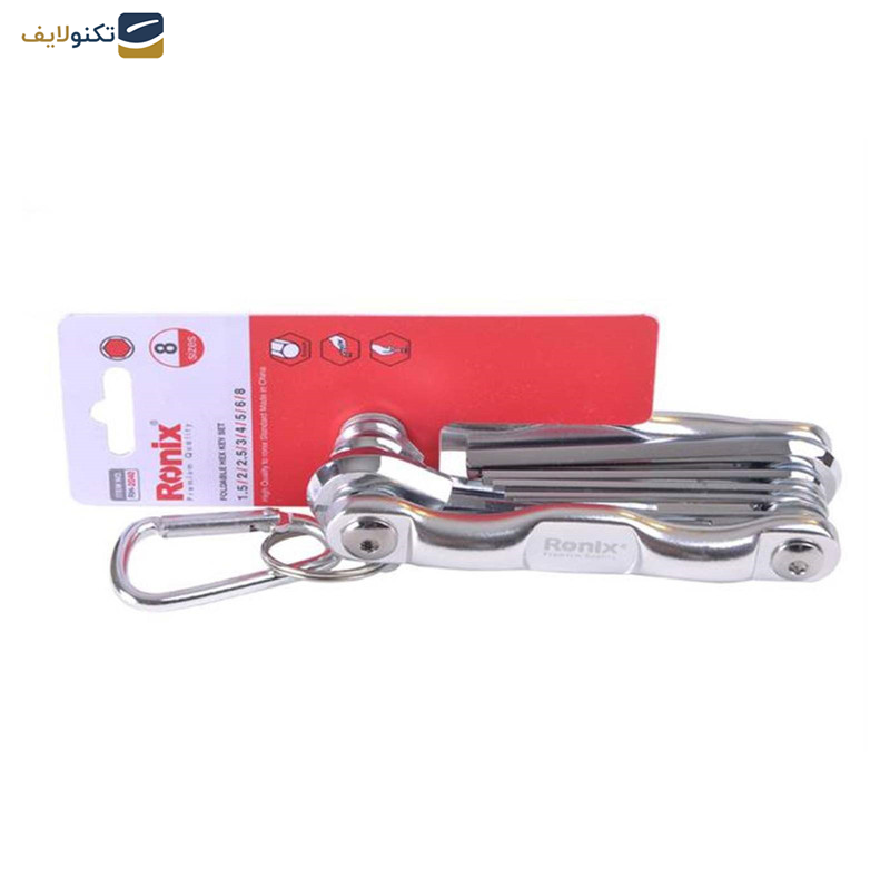 مجموعه 8 عددی آچار آلن رونیکس مدل RON-2040
