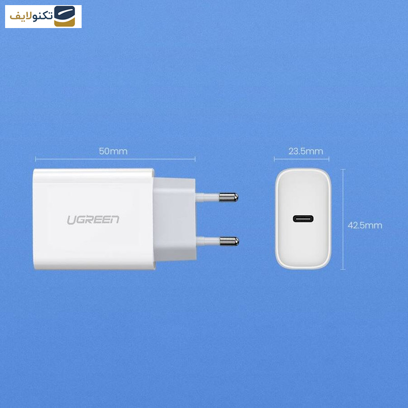 شارژر دیواری 20 وات یوگرین مدل 60450 شارژر دیواری 20 وات یوگرین مدل 60450