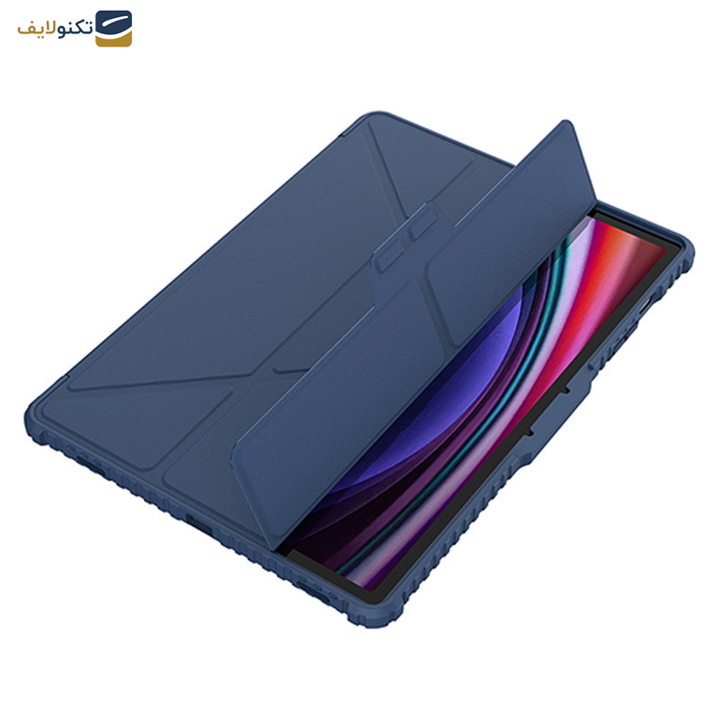 کیف کلاسوری نیلکین مدل Camshield Bumper Flip Folding مناسب برای تبلت سامسونگ Galaxy Tab S9 Plus کیف کلاسوری نیلکین مدل Camshield Bumper Flip Folding مناسب برای تبلت سامسونگ Galaxy Tab S9 Plus
