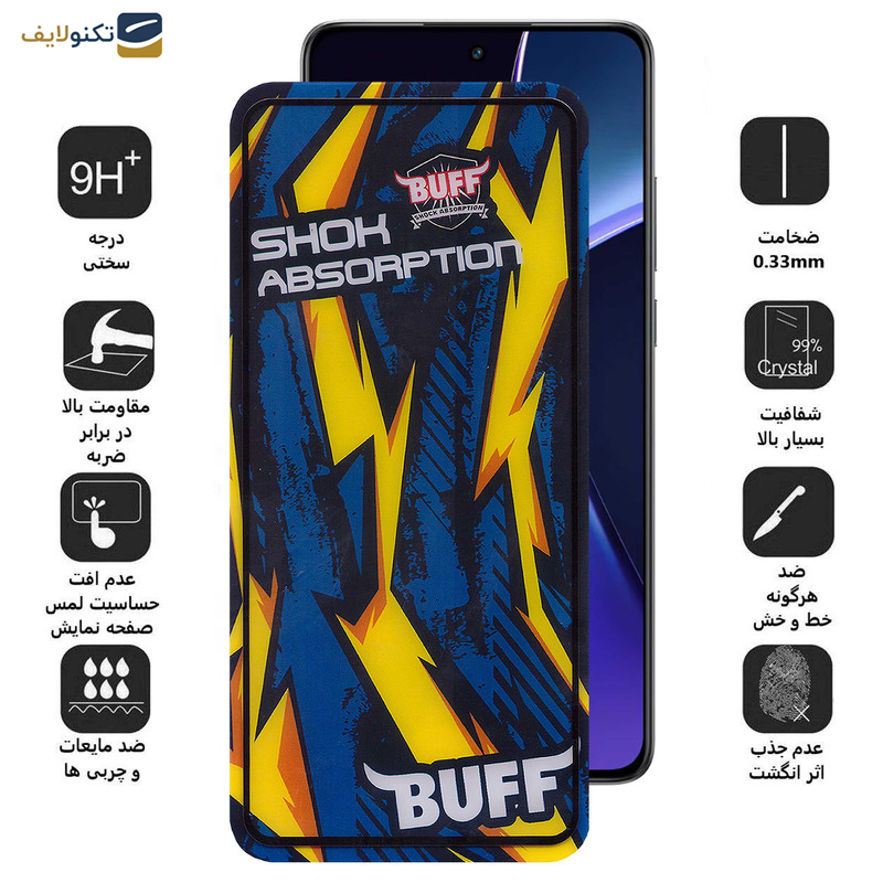 محافظ صفحه نمایش بوف مدل Shock-Shock مناسب برای گوشی موبایل وان پلاس Nord CE4/Nord CE3/10R/10T/Ace Pro/Ace محافظ صفحه نمایش بوف مدل Shock-Shock مناسب برای گوشی موبایل وان پلاس Nord CE4/Nord CE3/10R/10T/Ace Pro/Ace