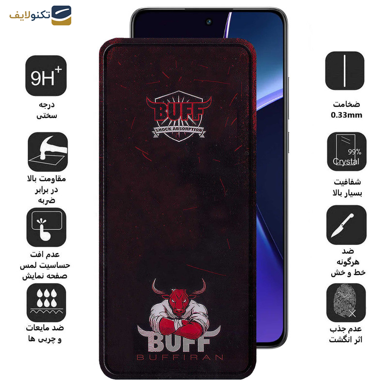 محافظ صفحه نمایش بوف مدل Muscle-Bull مناسب برای گوشی موبایل وان پلاس Nord CE4/Nord CE3/10R/10T/Ace Pro/Ace محافظ صفحه نمایش بوف مدل Muscle-Bull مناسب برای گوشی موبایل وان پلاس Nord CE4/Nord CE3/10R/10T/Ace Pro/Ace