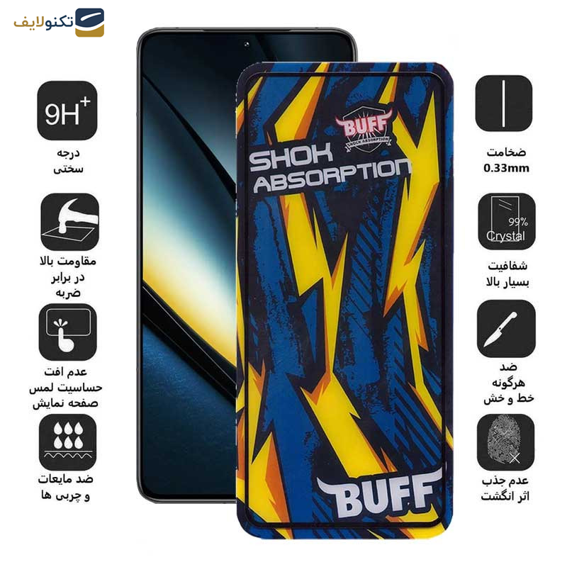 محافظ صفحه نمایش بوف مدل Shock-Shock-G مناسب برای گوشی موبایل شیائومی Poco F6 Pro/ F6/ Redmi Turbo 3 محافظ صفحه نمایش بوف مدل Shock-Shock-G مناسب برای گوشی موبایل شیائومی Poco F6 Pro/ F6/ Redmi Turbo 3