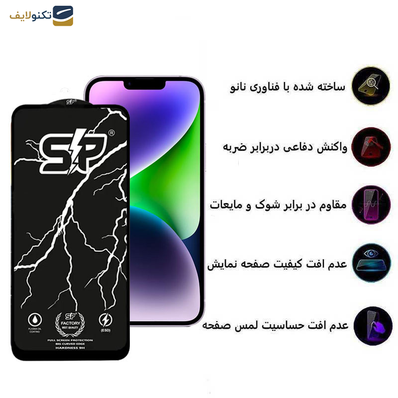 محافظ صفحه نمایش اپیکوی مدل SP Factory مناسب برای گوشی موبایل اپل iPhone 13 pro Max/ 14 Plus محافظ صفحه نمایش اپیکوی مدل SP Factory مناسب برای گوشی موبایل اپل iPhone 13 pro Max/ 14 Plus
