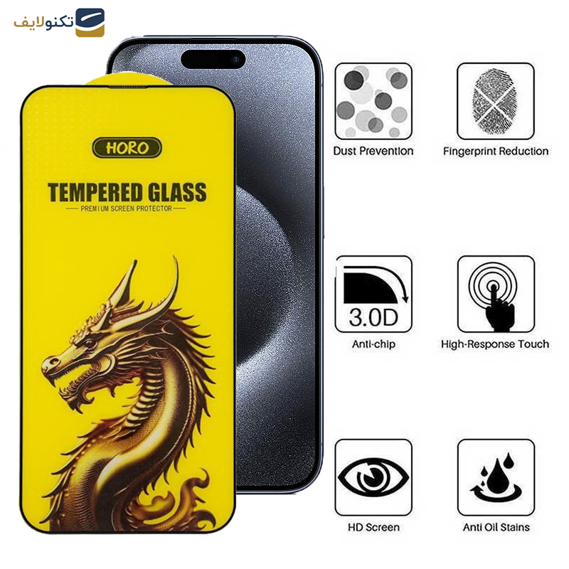 محافظ صفحه نمایش اپیکوی مدل Golden Dragon مناسب برای گوشی موبایل اپل iPhone 15 Pro محافظ صفحه نمایش اپیکوی مدل Golden Dragon مناسب برای گوشی موبایل اپل iPhone 15 Pro