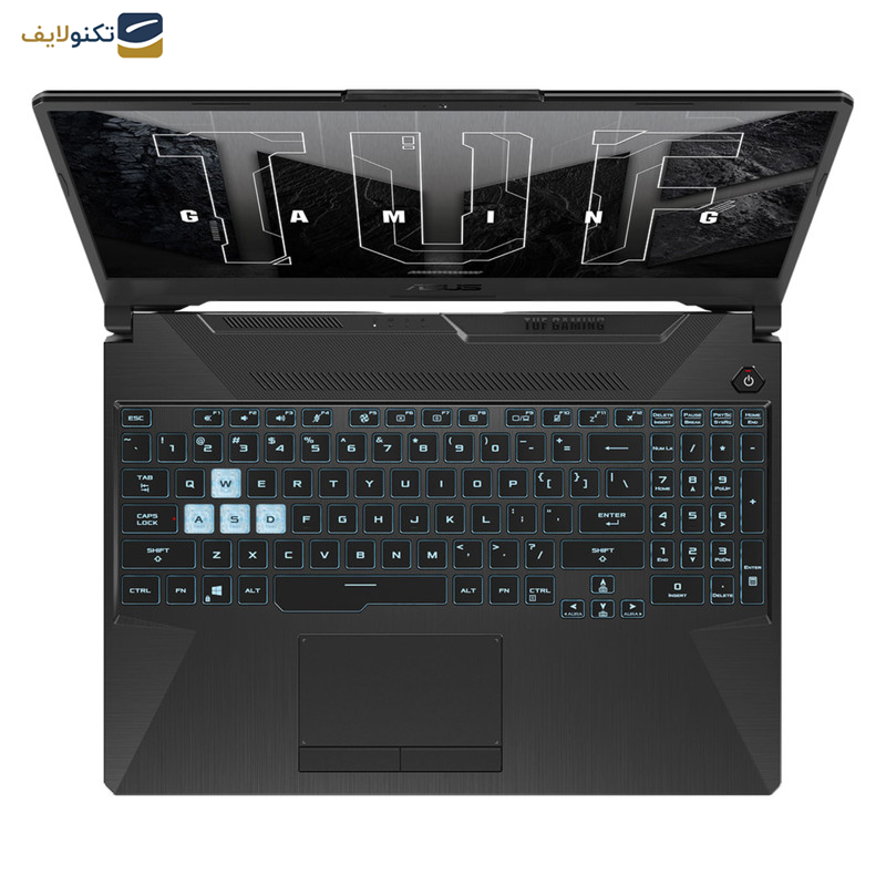 لپ تاپ 15.6 اینچ ایسوس مدل TUF Gaming A15 FA506NFR-HN114-R7 7435HS-8GB DDR5-512GB SSD-RTX2050-FHD لپ تاپ 15.6 اینچ ایسوس مدل TUF Gaming A15 FA506NFR-HN114-R7 7435HS-8GB DDR5-512GB SSD-RTX2050-FHD