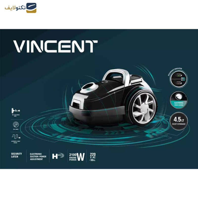 جاروبرقی وینسنت مدل FC5621-B جاروبرقی وینسنت مدل FC5621-B
