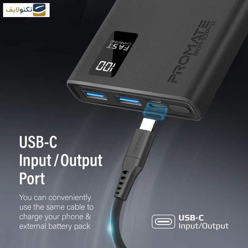 پاوربانک پرومیت مدل BOLT-10PRO.BLACK ظرفیت 10000 میلی آمپر ساعت پاوربانک پرومیت مدل BOLT-10PRO.BLACK ظرفیت 10000 میلی آمپر ساعت