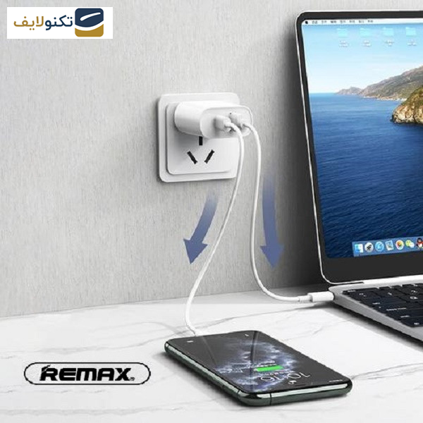شارژر دیواری ریمکس مدل RP-U35 به همراه کابل تبدیل لایتنینگ شارژر دیواری ریمکس مدل RP-U35 به همراه کابل تبدیل لایتنینگ