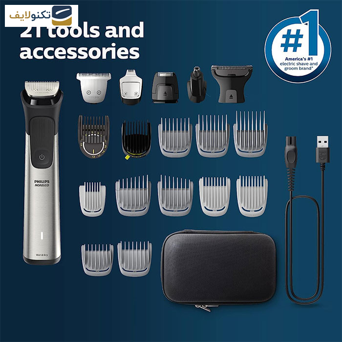 ست ماشین اصلاح موی صورت و بدن فیلیپس مدل mg9510/60 ست ماشین اصلاح موی صورت و بدن فیلیپس مدل mg9510/60