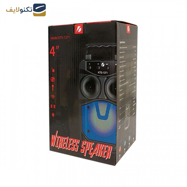 اسپیکر بلوتوثی قابل حمل کی تی اس مدل KTS-1371 اسپیکر بلوتوثی قابل حمل کی تی اس مدل KTS-1371