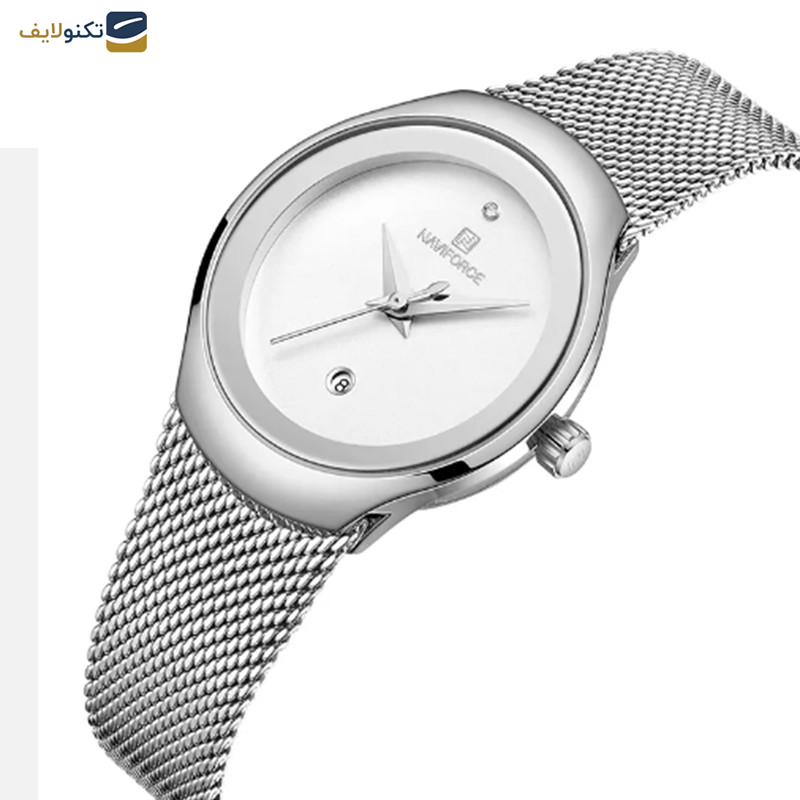 ساعت مچی عقربه ای زنانه نیوی فورس مدل NF5004-S-W ساعت مچی عقربه ای زنانه نیوی فورس مدل NF5004-S-W