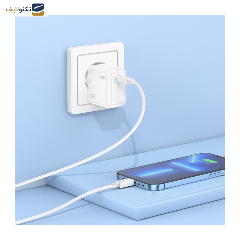 شارژر دیواری 30 وات هوکو مدل  C112A USB PD شارژر دیواری 30 وات هوکو مدل  C112A USB PD