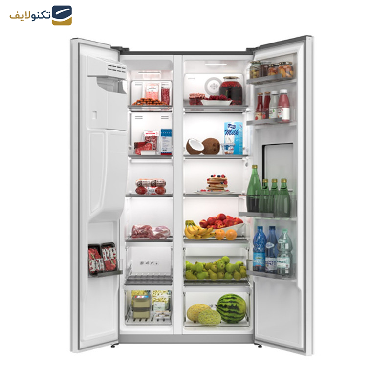 یخچال و فریزر ساید بای ساید 32 فوت جی پلاس مدل GSS-P7920S یخچال و فریزر ساید بای ساید 32 فوت جی پلاس مدل GSS-P7920S