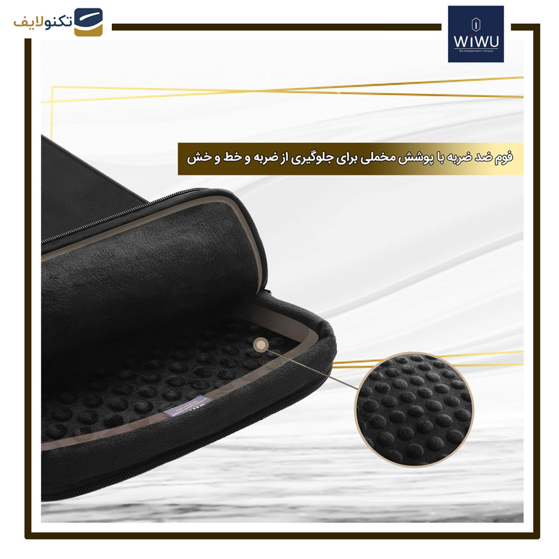 کیف لپ تاپ ویوو مدل Alpha Double Layer Sleeve مناسب برای لپ تاپ 15.6 اینچی کیف لپ تاپ ویوو مدل Alpha Double Layer Sleeve مناسب برای لپ تاپ 15.6 اینچی