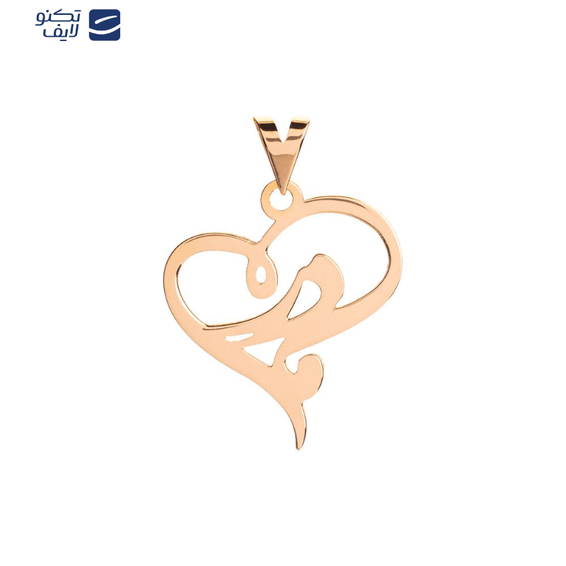 پلاک طلا 18عیار  طرح مادر داخل قلب پلاک طلا 18عیار  طرح مادر داخل قلب