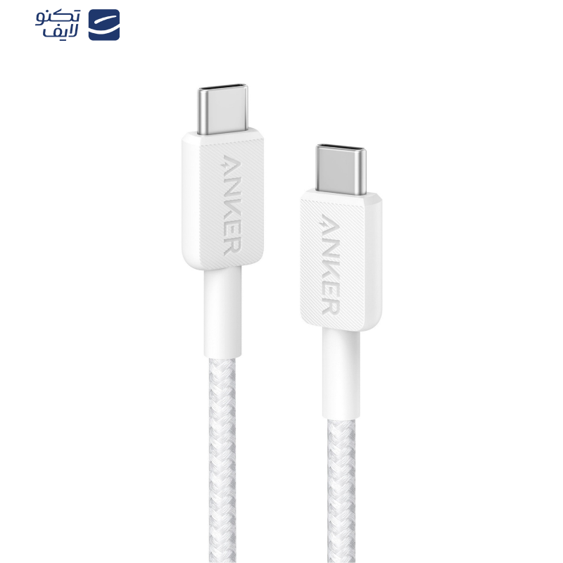 کابل تبدیل USB-C به USB-C انکر مدل A81F6 طول 1.8 متر کابل تبدیل USB-C به USB-C انکر مدل A81F6 طول 1.8 متر