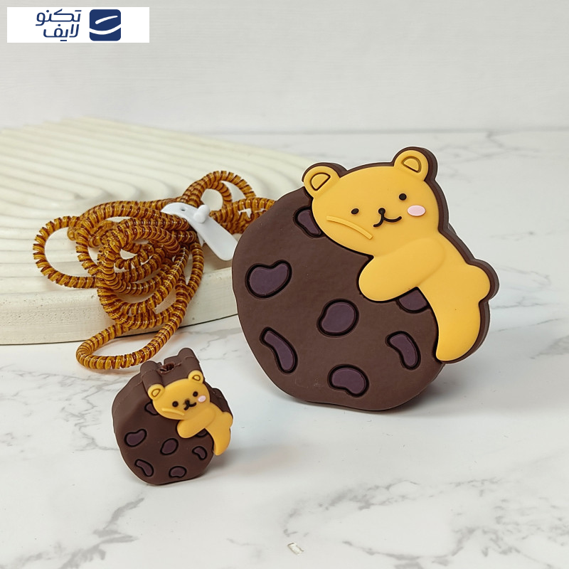 کاور شارژر دیواری اپیکوی مدل Cookie Bear به همراه محافظ کابل کاور شارژر دیواری اپیکوی مدل Cookie Bear به همراه محافظ کابل